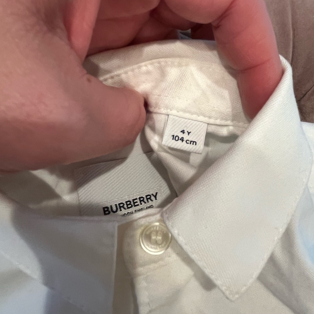 BURBERRY Boys Button down 4Y - Picture 4 of 4
